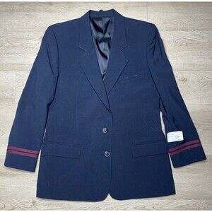 NWT Rodes Women’s Blazer Jacket Pilot Flight Attendant Uniform Size 14 Reg Wool